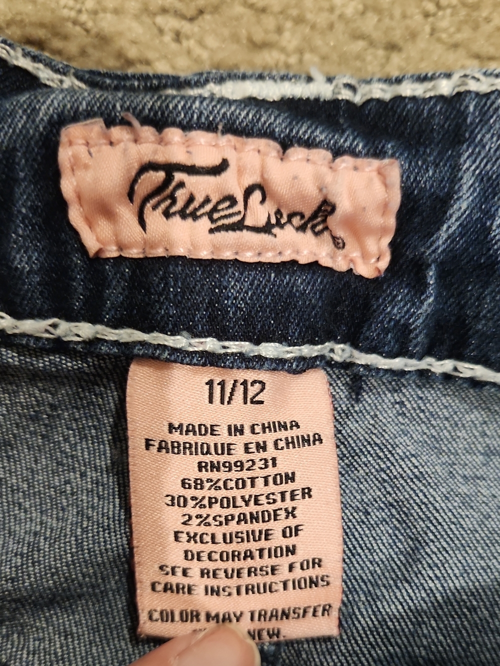 NEW True Luck Women’s Skinny Jeans in Washed Blue 11/12 - Picture 2 of 10